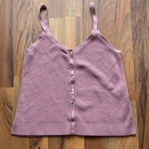 Abercrombie & Fitch Woman’s Size M Dusty Rose Button-Down Camisole